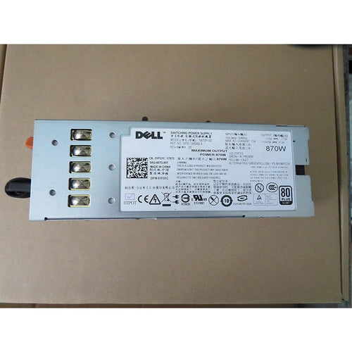 Dell - 870 Watt Hot-plug Redundant Power Supply Unit for PowerEdge R710, T610, and PowerVault DL2100, NX3000 Systems. Fonte MFR # YFG1C-FoxTI