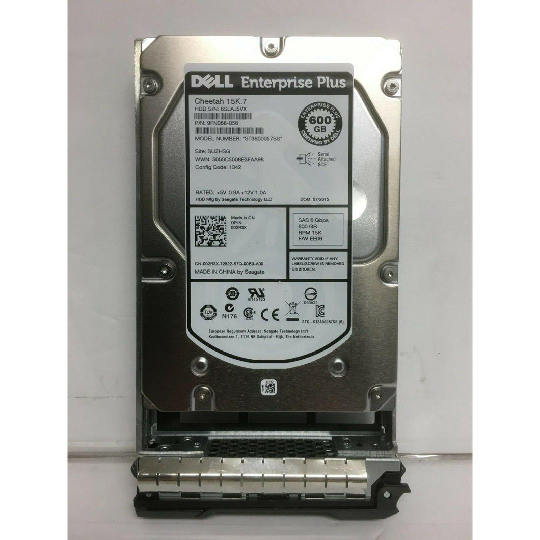 Dell Equallogic 600GB 15K SAS 02R3X 9FN066-058 ST3600057SS PS6210 PS6110 PS6100 849064020773-FoxTI