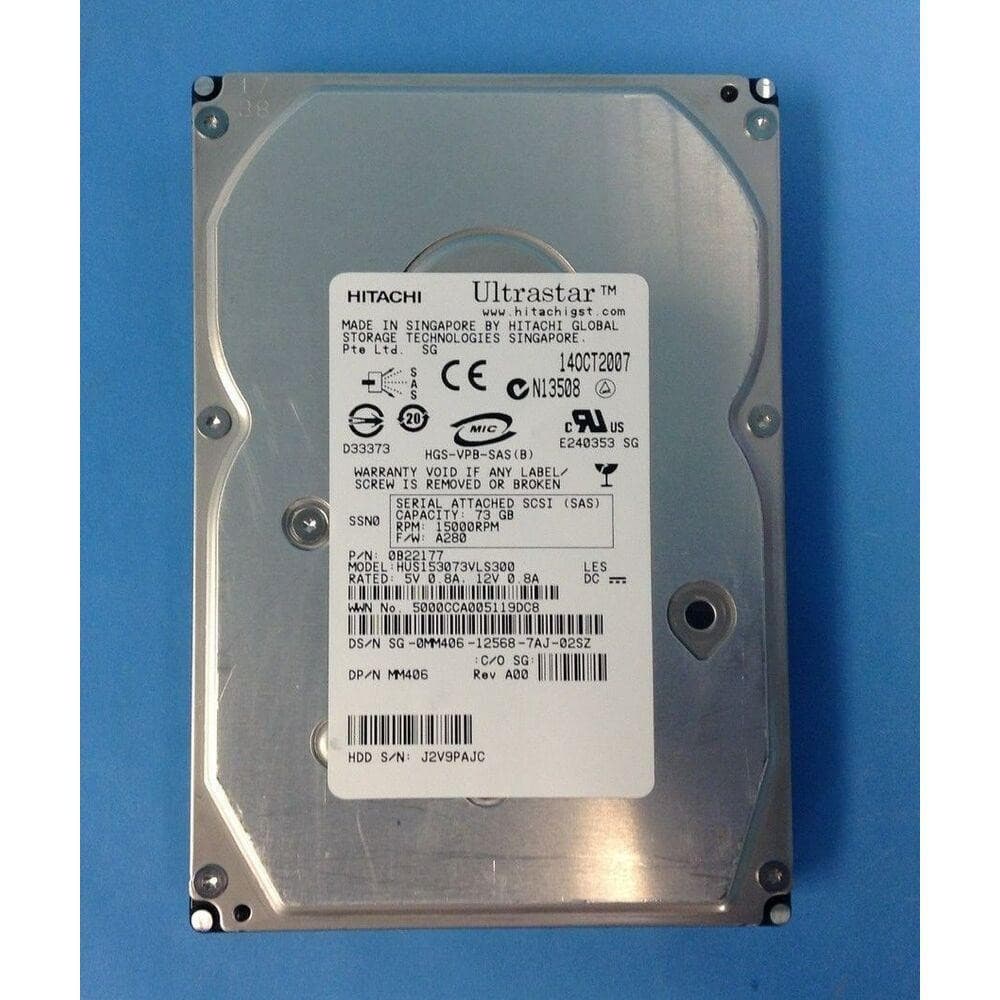 Dell MM406 73GB SAS 15K 3GBPS 3.5