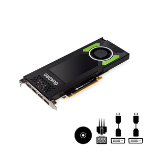 PNY Technologies Nvidia Quadro P4000 - The World's Most Powerful Single Slot Professional Graphics Card (VCQP4000-BLK) Placa