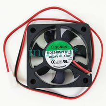 Cargar imagen en el visor de la galería, SUNON Fan KDE2405PFB1-8 DC 24V 1.0W 2 pin 50x50x10mm 723585680107-FoxTI
