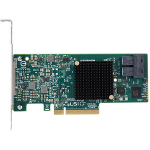 LSI Logic LSI00344 9300-8i SGL SAS 8Port 12Gb/s PCIE3.0 HBA Controller Card Brown Controller