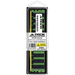 A-Tech 64GB Replacement for Dell A8711890 - DDR4 2400MHz PC4-19200 ECC Load Reduced LRDIMM 4rx4 1.2v - Single Server Memory Ram Stick (A8711890-ATC) - MFerraz Tecnologia