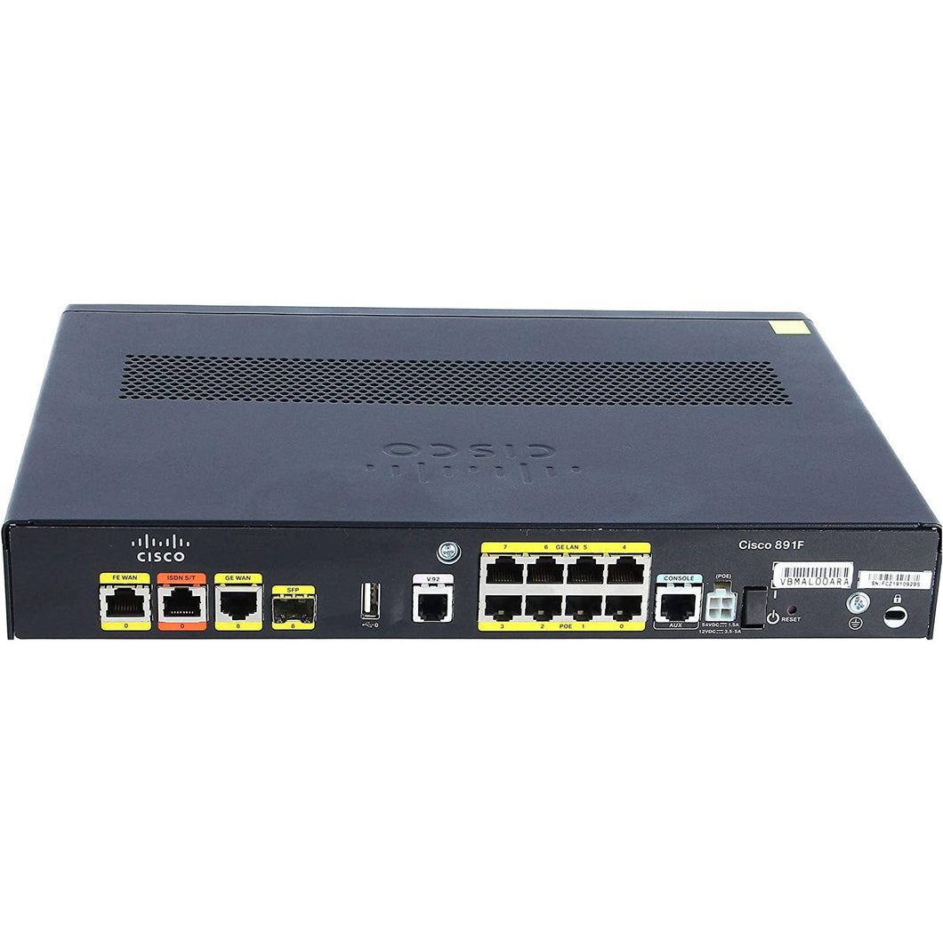 CISCO C891F-K9 891F Gigabit Security Integrated Service Router with SFP ios-15.8