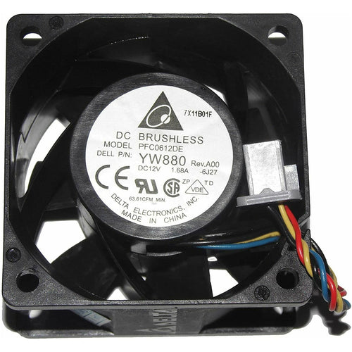 PFC0612DE 12V PowerEdge2950 PowerEdge2970 YW880 JC972 PR272 PE2950 PE2970 4 XM960 Server Cooer Fan - MFerraz Tecnologia