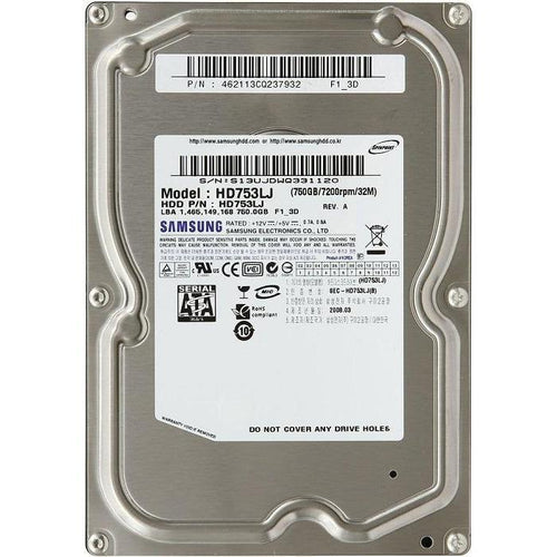 HD 750GB SATA 7.2k RPM 3.5