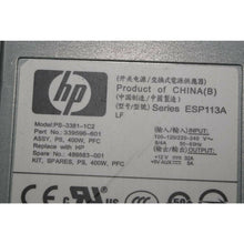 Load image into Gallery viewer, HP POWER SUPPLY 339596-601 PS-3381-1C2 EVA 6400 EVA 8400 ESP113A 489883-001 400W-FoxTI
