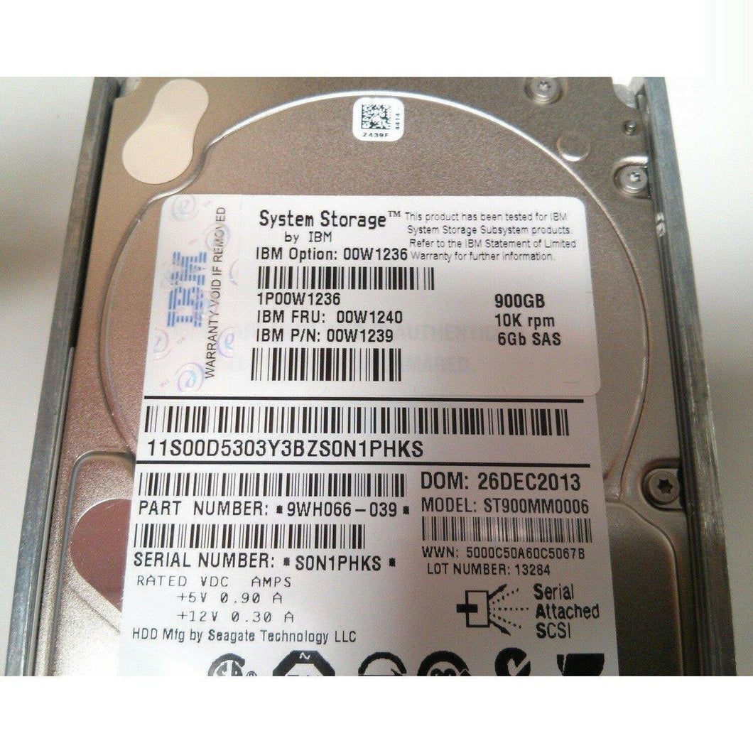 IBM 900GB SAS 6Gbps 10K RPM 2.5