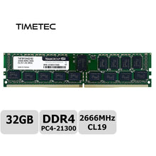 Cargar imagen en el visor de la galería, Memoria 32GB DDR4 2666MHz PC4-21300 Registered ECC 1.2V CL19 2Rx4 Dual Rank 288 Pin RDIMM Server Memory Ram Module Upgrade (32GB)-FoxTI
