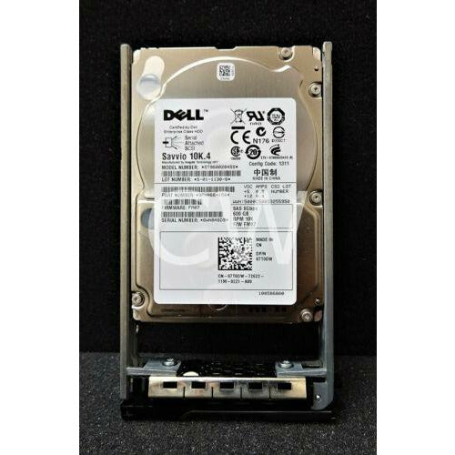 7T0DW 07T0DW Dell SAVVIO 600GB 10K RPM 6Gb/s 2.5