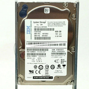 IBM / SEAGATE 600GB 10K RPM SAS 2.5 INCH 9TG066-039 ST9600205SS 49Y2051 disco - MFerraz Tecnologia