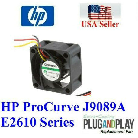 Cooler Quiet Version Replacement Fan for HP ProCurve J9089A E2610 Series - MFerraz Tecnologia