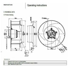 Cargar imagen en el visor de la galería, Cooler Ebmpapst R4E310-AF12-05 Centrifugal Fan 230VAC 105/150W For Inverter Cooling Fan - MFerraz Tecnologia
