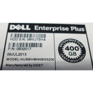 Dell Enterprise Plus 400GB 12 Gbps 2.5" SAS SSD w/ Caddy HUSMH8040BSS200 8JYJK - MFerraz Technology ITFL