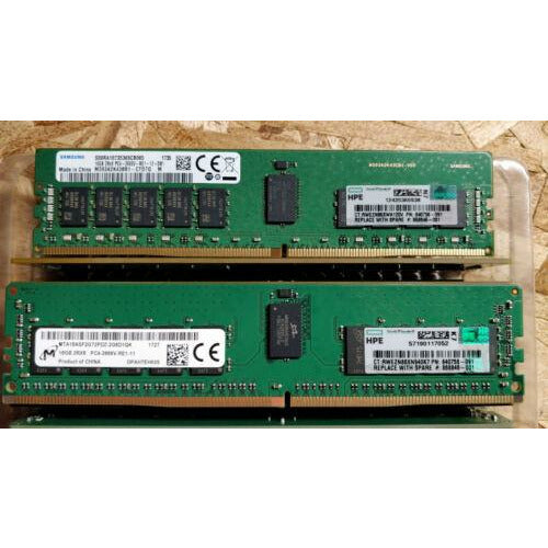 840756-091 HPE 16GB 2Rx8 PC4-2666V DDR4-2666 Reg Memory 835955-B21 868846-001 4514953962316 Memoria - MFerraz Tecnologia