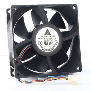  Delta  AFC0912DF  fan 12V 1.43A 90*90*32mm 4pin PWM Cooler - MFerraz Tecnologia