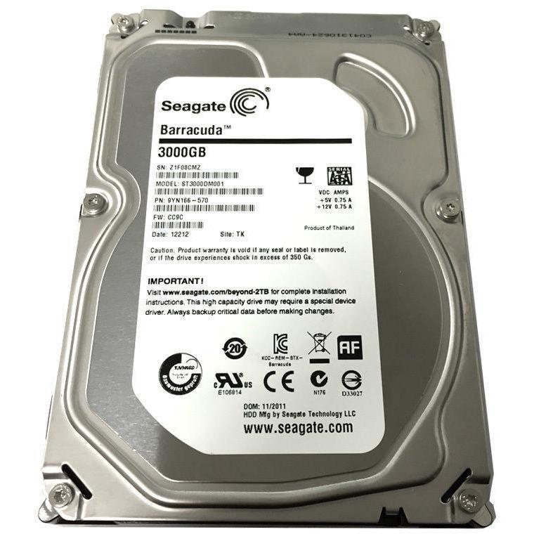 Seagate 3TB 64MB Cache 7200RPM 3.5