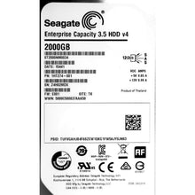 Cargar imagen en el visor de la galería, Seagate Enterprise Capacity 2TB ST2000NM0034 3.5&quot; HDD v4 Drive SAS 12Gbs 128MB 763649049419-FoxTI
